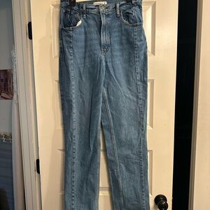 Abercrombie & Fitch 90s straight ultra high-rise  blue jeans- 30 (10)